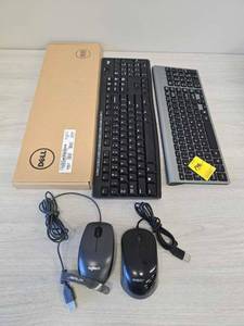 lot 146 image: (3)  Three Keyboards (2) Computer Mouse