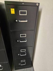 lot 301 image: Four drawer filing cabinet
