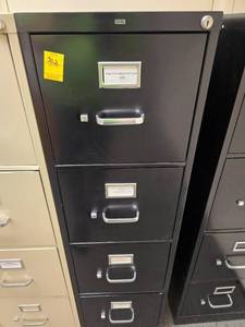 lot 302 image: Four drawer filing cabinet