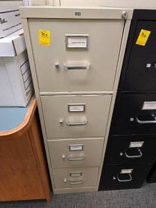 lot 304 image: Four drawer filing cabinet