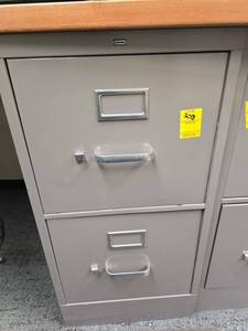 lot 308 image: Two drawer filing cabinet