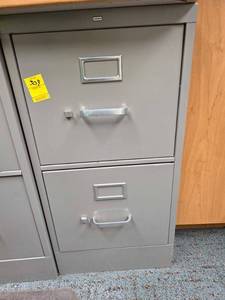 lot 309 image: Two drawer filing cabinet