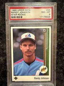 Randy Johnson 1989 Upper Deck Rookie #25 PSA 8
