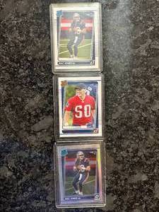 LOT of (3) Mac Jones 2021 Panini Rookie cards