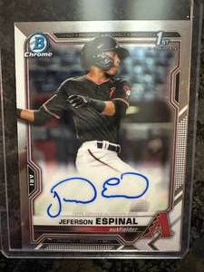 Jeferson Espinal 2021 Topps Bowman Chrome Prospect Auto #CPA-JE