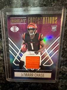 JaMarr Chase 2021 Panini Illusions Rookie Patch Great Expectations #GE-JC