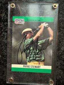 Payne Stewart 1990 Pro Set #1 In Person Auto