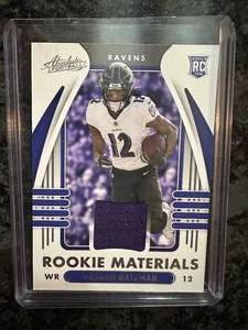 Rashod Bateman 2021 Panini Absolute Rookie Materials Patch #ARM-RBA