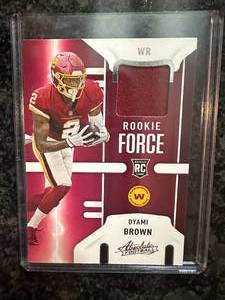 Dyami Brown 2021 Panini Absolute Rookie Force Patch #RF-DBA