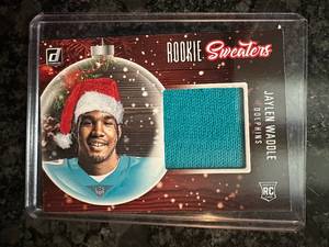 Jaylen Waddle 2021 Panini Donruss Rookie Sweaters Patch #RS-JWA