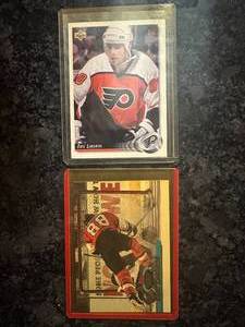 LOT of (2) Eric Lindros 1992 Upper Deck #88, 1993 Topps #10
