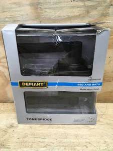 Defiant Matte Black Finish Bed and Bath Door Handle