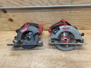 MILWAUKEE Lot of 2- M18 Non-Working Circular Saws (Tool Only) See Description for Details