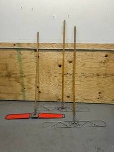 Lot of 3- 42 Dust Mop HandlesFrames