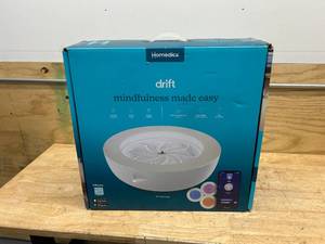 HOMEDICS Drift Sandscape, Perpetual Motion Machine, Zen Garden, Meditation Accessories, Decorative Sandscape, Bluetooth, iOS, Android (21 Inch (Large), Cream)