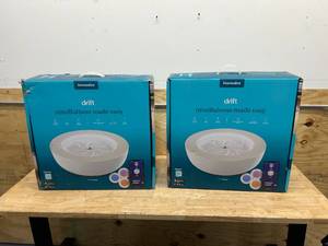 HOMEDICS Lot of 2- Drift Sandscape, Perpetual Motion Machines, Zen Garden, Meditation Accessories, Decorative Sandscape, Bluetooth, iOS, Android (21 Inch (Large), Cream)