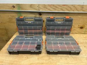 HDX Lot of 4- Tool BoxParts Organizers