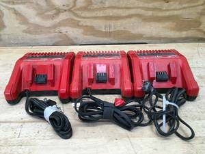 Lot of 3 - Milwaukee M18 Chargers Model # 48-59-1801