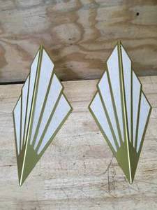 Modern Wall Light Simple Creative Wall Sconces Bedroom Aisle Living Room Wall Lamp Holder E12 Socket Art Deco Lighting Fixture (Bulb Not Included) (Pack of 2)