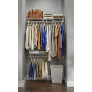 lot 21 image: Everbilt 2 ft. - 4 ft. Regular Duty Closet Organizer Kit    Customer Returns See Pictures