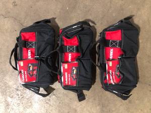 lot 5 image: Lot of Husky 12 in 4 Pocket Zippered Tool Bag  Customer Returns See Pictures