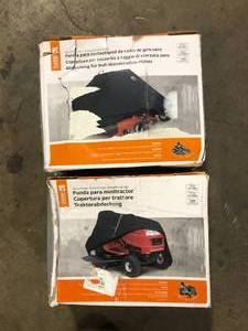 lot 26 image: Lot of Classic Accessories Lawn Tractor Cover Customer Returns See Pictures