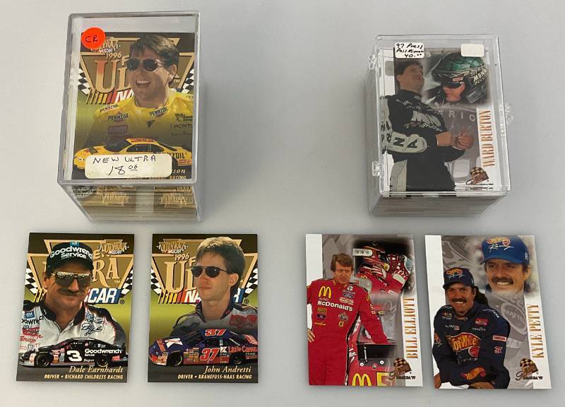 lot 193 image: Misc. NASCAR Trading Cards In Protective Cases