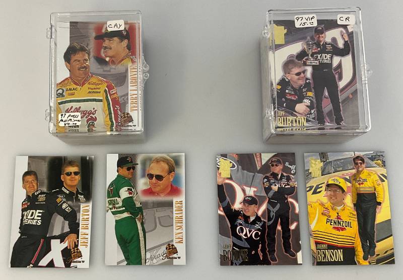 lot 194 image: Misc. NASCAR Trading Cards In Protective Cases