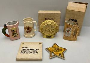 lot 19 image: Misc. Jim Beam Collectible Convention Pieces & More
