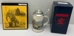 lot 20 image: Misc. Jim Beam Collectible Convention Pieces & More  (Stein Is Signed)