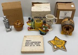 lot 22 image: Misc. Jim Beam Collectible Convention Pieces & More