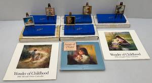 lot 36 image: Misc.  Pemberton & Oakes Zolan  Miniature Framed Prints With Easel In Original Boxes (New Old Stock)