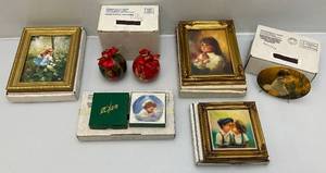 lot 56 image: Misc. Pemberton & Oakes Zolan  Collectible Miniature Prints & More In Original Boxes (New Old Stock)
