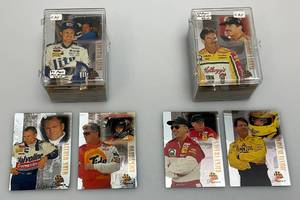 lot 69 image: Misc. Unsorted NASCAR Trading Cards (In Protective Cases)