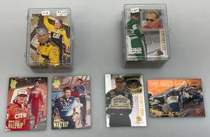 lot 77 image: Misc. Unsorted NASCAR Trading Cards (In Protective Cases)