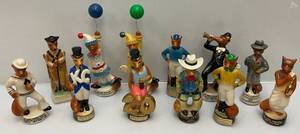 lot 94 image: Misc. Jim Beam Collectible Convention Figurine Pieces