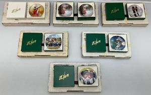 lot 99 image: Misc. Pemberton & Oakes Zolan  Collectible Miniature 3 14 Plates With Easels In Original Boxes (New Old Stock)