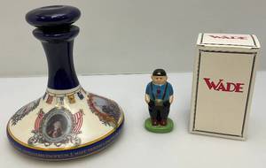 lot 155 image: Vintage Wade Collectibles Including The John Paul Jones US Navy And Marine Corps. Ships Decanter & More