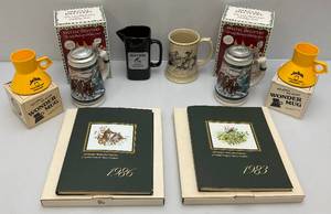 lot 156 image: Misc. Collectibles Including Budweiser Steins & More