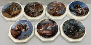 lot 184 image: Vintage Hamilton House JAMES MEGER Wildlife Collectors Plates (NEW OLD STOCK)