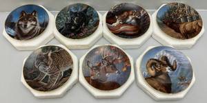 lot 188 image: Vintage Hamilton House JAMES MEGER Wildlife Collectors Plates (NEW OLD STOCK)