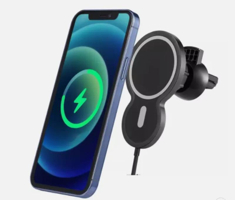 lot 944 image: Dartwood 15W Magnetic Wireless Car Charger Compatible with iPhone 1212 Pro12 Pro Max