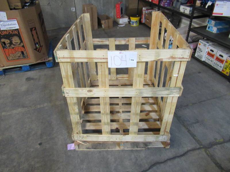 lot 104 image: Wooden Frame Built to Fit Onto Pallets - Perfect for Projects
