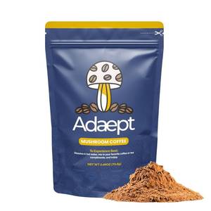 lot 231 image: Adaept Original Mushroom Coffee Organic Peruvian Cacao, Dandelion Root and Arabica Coffee, Lions Mane Mushroom Powder, Cordyceps, Reishi, Chaga, Shiitake, and Turkey Tail  30 Servings