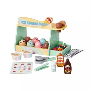 lot 438 image: NEW Members Mark Tabletop Wooden Ice Cream Shop Playset