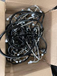 Collection of Stethoscopes with Black Tubing