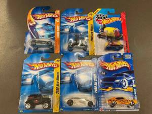 A - Collection of 6 Hot Wheels Die-Cast Cars including New Models and Track Stars