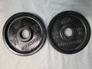 lot 37 image: Lot of a pair of Two-inch 10LB Plates ( Used)