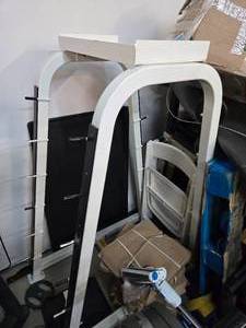 lot 50 image: Heavy-Duty Cybex Easy Curl bar Rack Only ( USED, other pictures in in the add Not Included in this Auction)