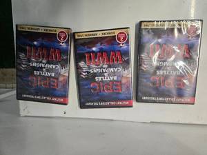 lot 57 image: Lot of 3 DVDs  Epic Battles & Campaigns of WWII Dunkirk & Arnhem 1944  2 Complete Programs ( NEW)